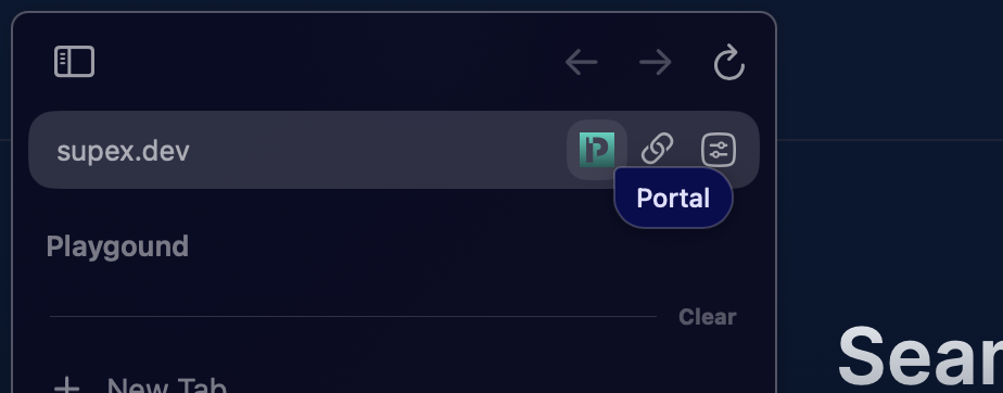 Click Portal action button